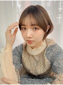 韓国風顔周りカットすっきりショートヘア【中居】