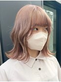 ミルクティーベージュダブルカラーインナーカラーケアブリーチ