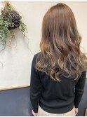 ゆる巻きスタイル/カーキベージュ/アッシュベージュ
