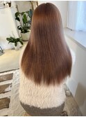 ピンクベージュ/ツヤ/韓国/前髪カット/髪質改善/学割