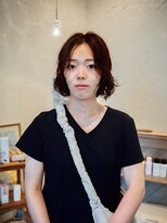 カラン(caran)&nbsp;ボブ×ニュアンスパーマ【@hair_mazda】