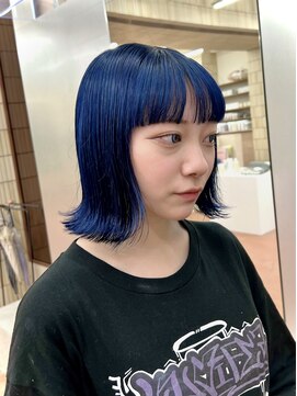 パークレーン アイス イヴェン(park lane ICI yeven) 大人可愛い外ハネボブブルーラベンダーペールトーンYUKI