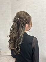 ヘアーアジール(hair agir)&nbsp;お呼ばれアレンジハーフアップ