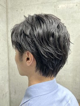 フイ 新宿3丁目(Hui) ハイトーンカラー/マッシュパーマ/アースカラー/men's/