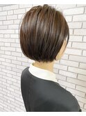 丸みが可愛いミニショートボブ