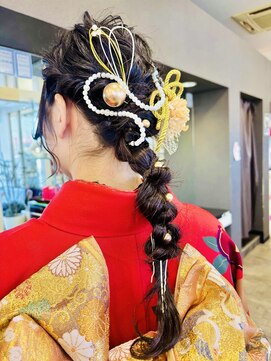 ネオンズ 南郷18丁目店(NEON´S) 編みおろしアレンジ