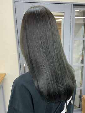 ヴェルダ 池袋店(verda) ブリーチなしダブルカラー オリーブグレージュ