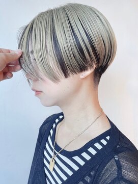 モリオフロムロンドン 松戸店(Morio from London) 【morio松戸】ショートボブブリーチハンサムショート