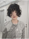 無造作ショートボブパーマ