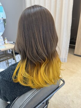 テーラヘアー 岩槻店(TELA HAIR) イエローグラデーションカラー