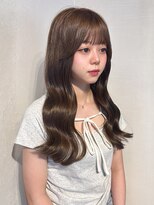 アンニュ(annuy)&nbsp;髪質改善 ブラウンベージュ 前髪カット 顔周りレイヤー 美髪