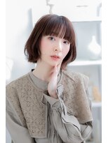 カバーヘア ブリス 上尾西口店(COVER HAIR bliss)&nbsp;外ハネボブ/マロンブラウンe