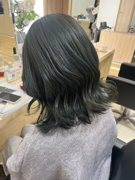 サラ 新宮店(SARA) 【透明感×柔らかさ】オリーブグレージュ