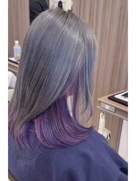 アッシュ 新杉田店(Ash) シルバーカラー×ヴァイオレットカラー