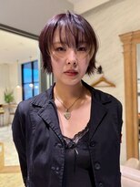 ファルファラ(farfara)&nbsp;【farfara】透明感パープルアッシュ/ショート/レイヤーカット