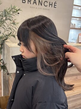 ブランシェ JR勝川駅前店 インナーカラー/ベージュグレー!