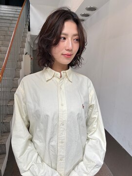 トリッカ シブヤ(TRICCA SHIBUYA) くびれボブ/ニュアンスウェーブ/暗髪