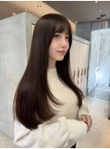 ブリーチなし/韓国風巻/レイヤーカット/髪質改善/縮毛矯正/銀座