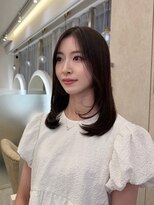 ネモネ バイ ミリー 梅田茶屋町(nemone by milly)&nbsp;ミディアムレイヤー×ラベンダーブラウン