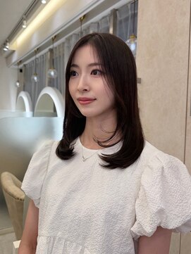 ネモネ バイ ミリー 梅田茶屋町(nemone by milly) ミディアムレイヤー×ラベンダーブラウン