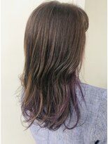 ジーナ 梅田(Zina)&nbsp;【Zina 梅田】　ナチュラルセミロング×ピンクインナーカラー