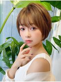 小顔でかわいい大人ショートボブ