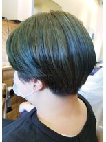 ブレス バイ ファースト 大和吉岡店(Breath by first)&nbsp;マニッシュショート　×　ターコイズグリーン【stylist西條】