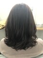 マイン ヘアー クリニック(main hair Clinic) 縮毛矯正している髪をデジタルパーマ