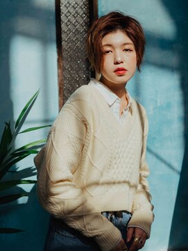 美容室 リズヘアー 稲毛店(Riz hair) 前下がりハンサムショートボブ【稲毛】