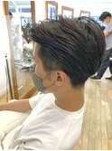 MEN'S HAIR  センターパート ツイストスパイラル コンマヘア
