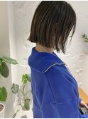 【三ツ井純】20代30代大人気切りっぱなしボブ オリーブベージュ