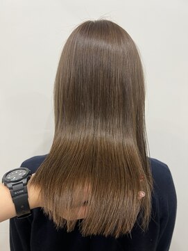 エニー 四条大宮(aNy) 【透明感カラー】艶ベージュカラー