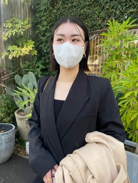 ハウルプロダクツエリア(HAUL PRODUCTS AREA) ぱつっとボブ　おくれ毛カット