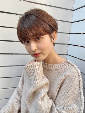 サンドシーン(sand scene) @thisiskaito表参道原宿/ショートヘア/ショートボブ/グレージュ