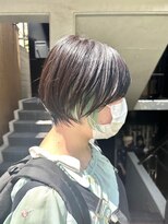 ショートボブ/インナーカラー/ニュアンスカラー