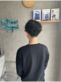 刈り上げマッシュパーマ