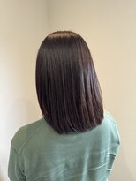 ラヴィン(LOVIN’)&nbsp;ミディアムボブ/グレイカラー/ピンクブラウン