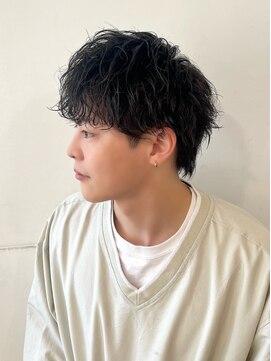 スノードロップ 高円寺店(Snowdrop) ダークアッシュ/アッシュブラック/カルマパーマ/ベリーショート