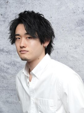 ロバーツヘアー 日野店 メンズウルフアップバング