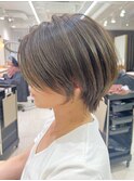 絶壁解消/大人可愛い/ひし形/小顔/30代40代◎ショートボブN