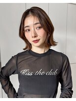 ロンドアンメゾン 原宿(Lond un Maison.)&nbsp;メルティカラー似合わせカットウェーブミディアム縮毛矯正ボブ