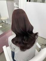 エヌアイ オモテサンドウ(ni omotesando)&nbsp;ブリーチなしレッドカラー/くびれヘア/韓国レイヤー　上野