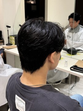 バース 梅田中崎町店(BIRTH) 曲がる縮毛矯正ニュアンスパーマセンターパートワンカールパーマ