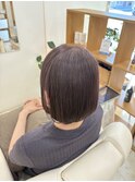 白髪染めとファッションカラーで作る明るい白髪ぼかしカラー