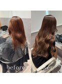 【ミディアム⇒スーパーロング】ココアブラウン#エクステ