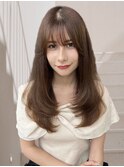絶妙な前髪のバランスで「面長」のお悩み解消!