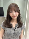 大人ガーリー/ミディアムレイヤーカット/似合わせカット