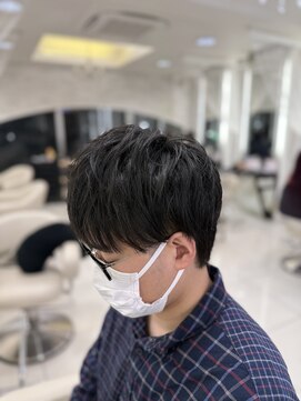 クオリス 赤塚店(QUALIS) 冬◎黒髪マッシュパーマなし簡単スタイリング