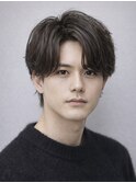 Hale刈り上げセンターパートフェザーパーマニュアンスパーマ原宿