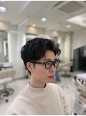 冬◎社会人向け清潔感アップバングパーマなしスタイリング